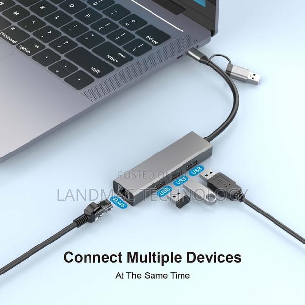 USB C Hub (4-in-1) With USB A,Ethernet · Photo 7