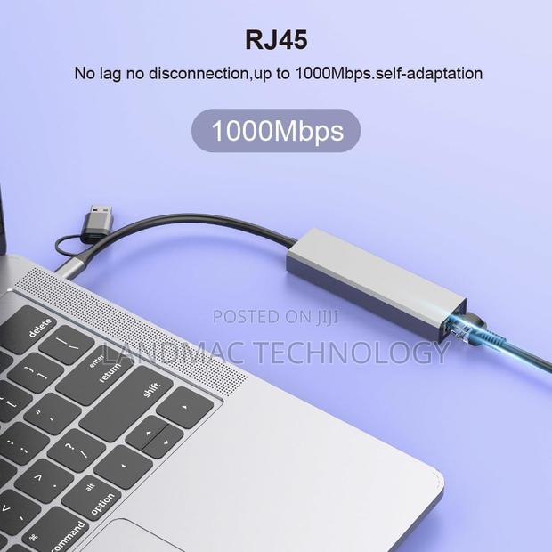 USB C Hub (4-in-1) With USB A,Ethernet · Photo 4