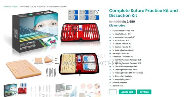 Regular Suturing Practice Kit and Practice Pad · Photo 7