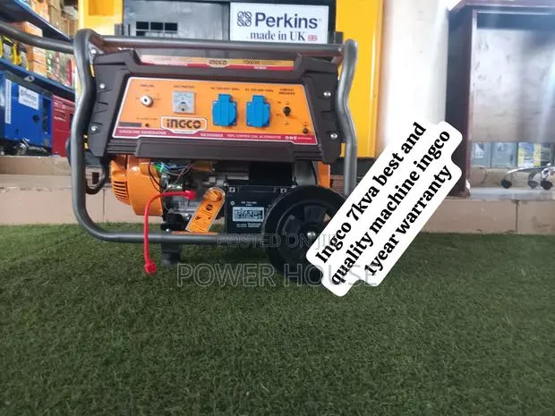INGCO 7000W Gasoline Generator – 7KVA Heavy-Duty Genset for Home, · Photo 1