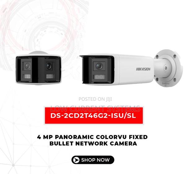 Hikvision Ip Poe 4mp Panoramic 180 Colorvu Bullet Network · Photo 1