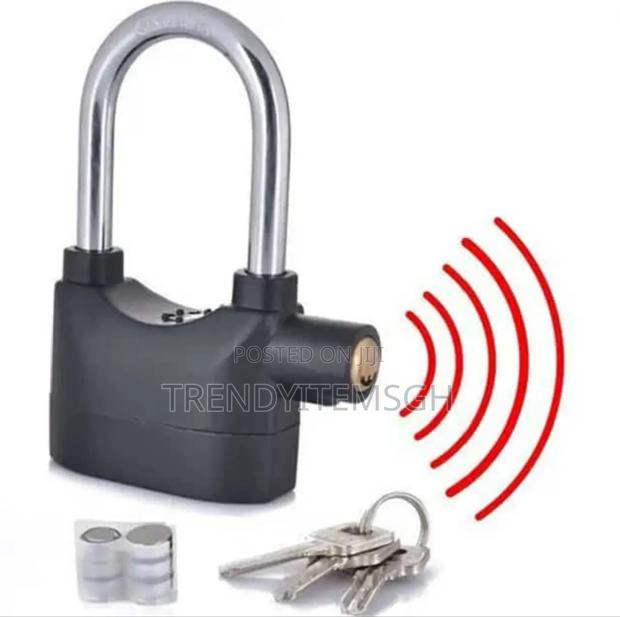 Black Waterproof Security Siren Alarm Padlock · Photo 1