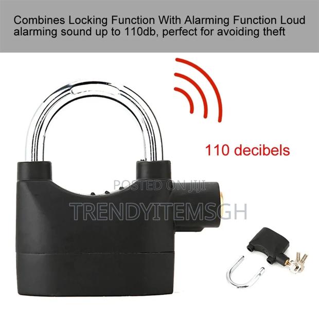 Black Waterproof Security Siren Alarm Padlock · Photo 8