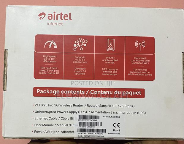 5g High Speed Airtel Universal Turbonet Router Plus Free Ups · Photo 3
