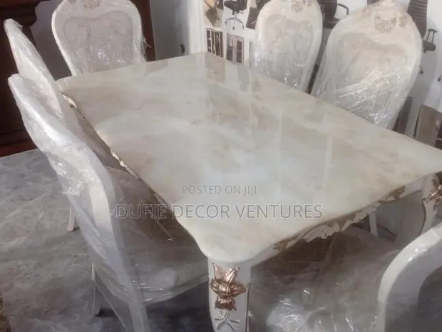 Marble Dining Room Set Available for Sale · Photo 1