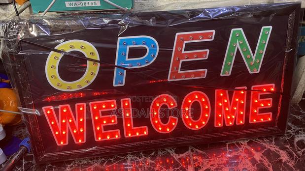 Led Sign Light Open Welcome · Photo 1