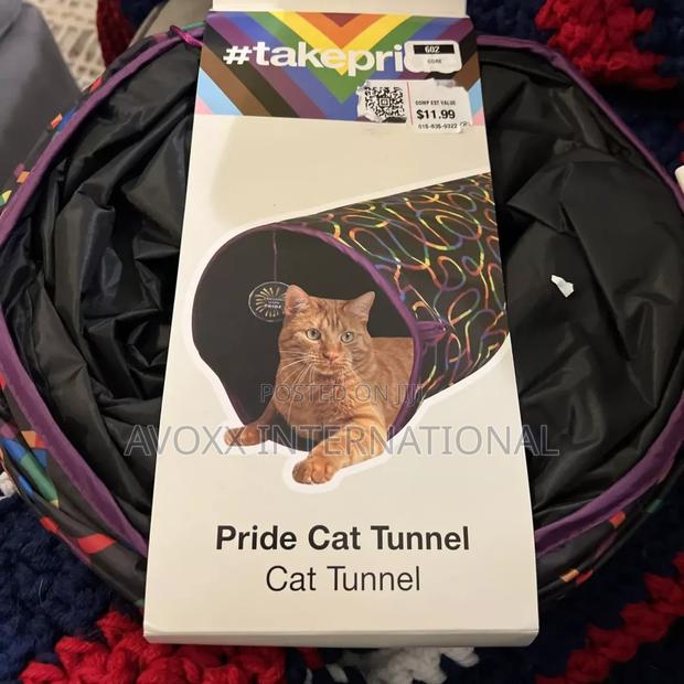 Cat Tunnel, Black Rainbow, 36" Long, 11" · Photo 1