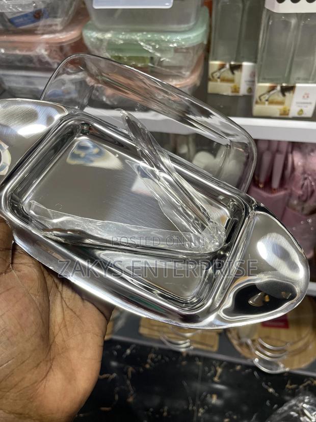 Stainless Steel Butter Dish · Photo 1