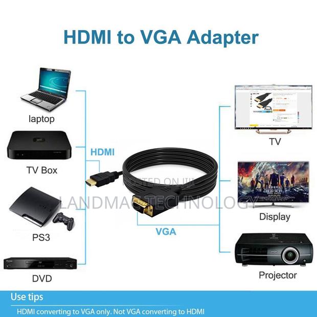 HDMI Male To VGA Male 15PIN Video Cable(Black) · Photo 4