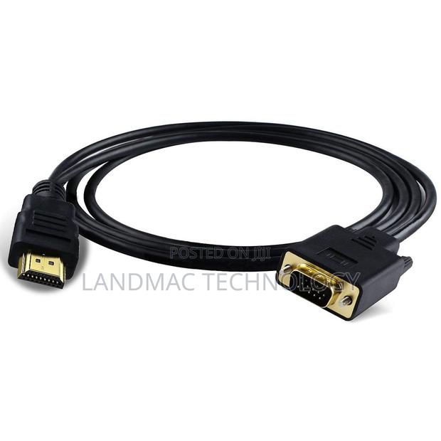 HDMI Male To VGA Male 15PIN Video Cable(Black) · Photo 1