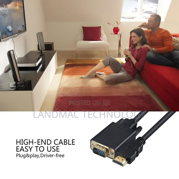 HDMI Male To VGA Male 15PIN Video Cable(Black) · Photo 5