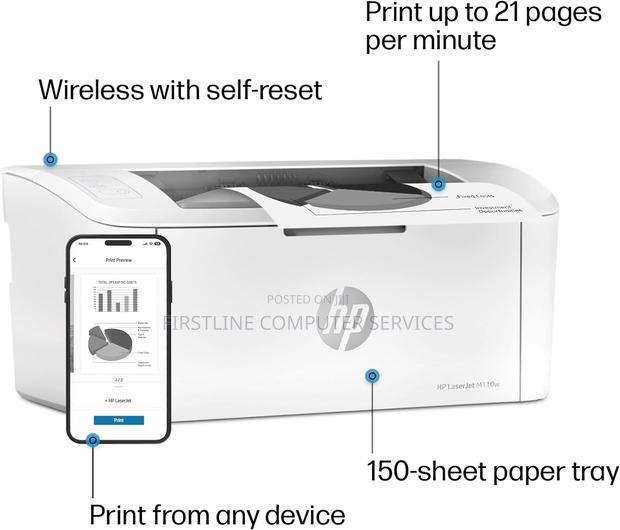 HP Laserjet M110w Wireless Printer, · Photo 3
