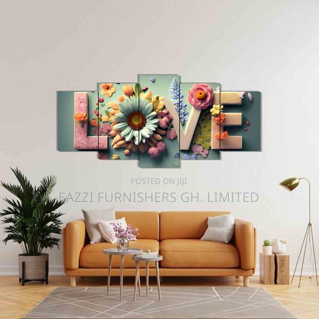 Canvas Wall Arts Decor 5 Panels Frame · Photo 1
