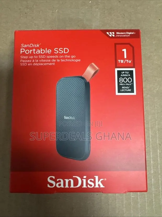Sandisk Sdssde30-1t00-G26 1tb External Portable SSD - Black · Photo 1