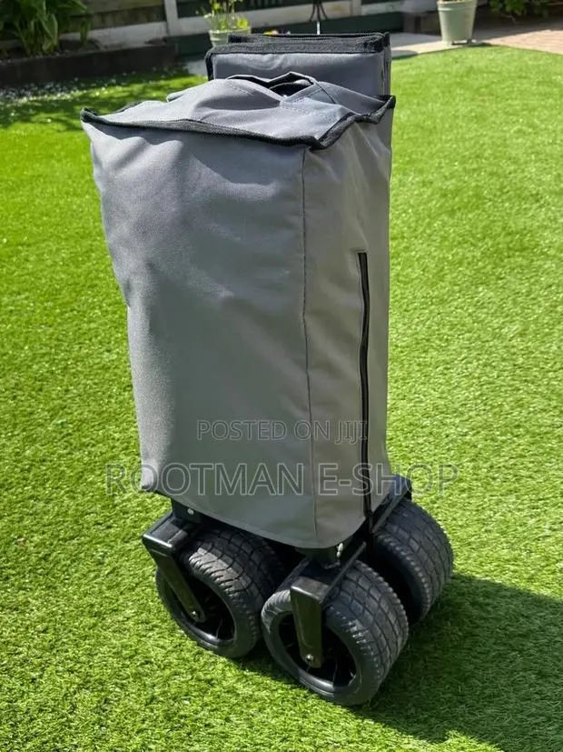 Foldable Trolley Wagon Cart With All-terrain Wheels Brake · Photo 1