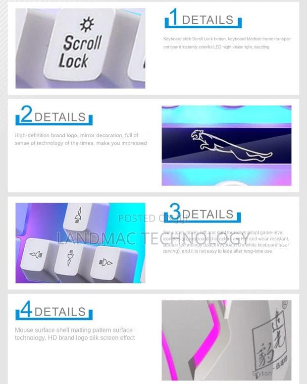 G21B USB Luminescent Mechanical Keyboard And Mouse Set Wired · Photo 4