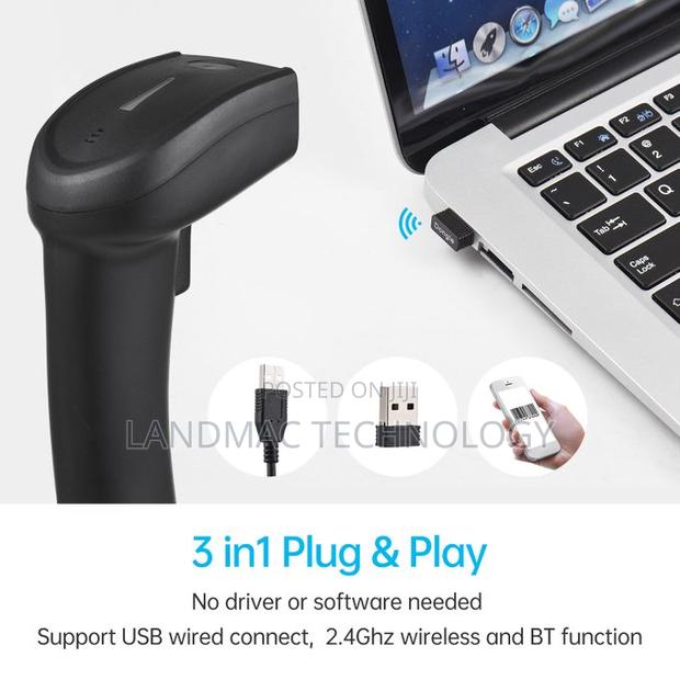 2d Wireless Bt+2.4g Barcode Scanner Handheld Usb Wired 1d · Photo 3