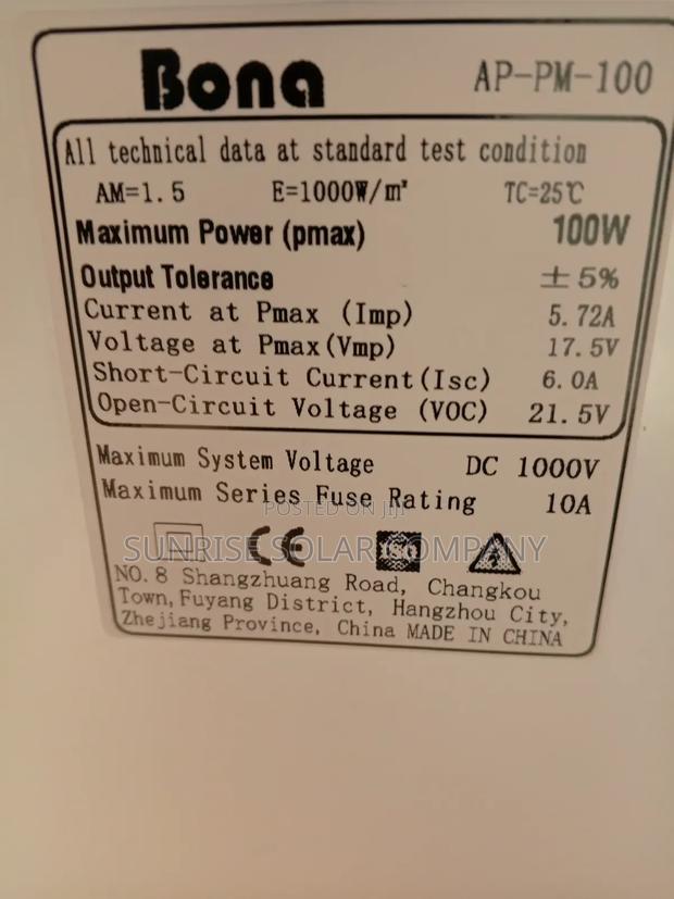 Solar Panel 100w(Mono Crystalline ) · Photo 4