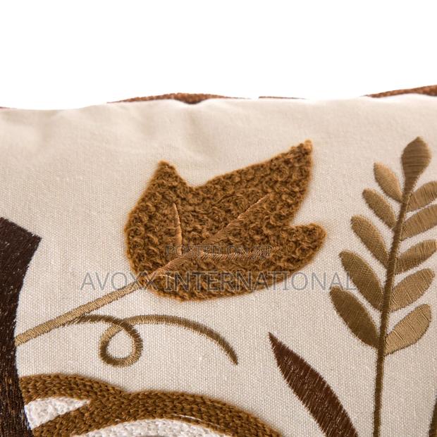 Euty Throw Pillow 18”X18” for Fall ,Embroider Pumpkin Leaf · Photo 2