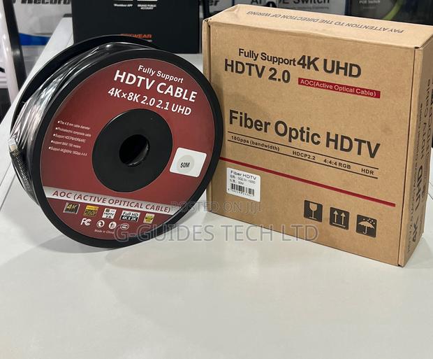 50M HDMI Fiber Optic Cable, 50M Active HDMI Cable · Photo 1