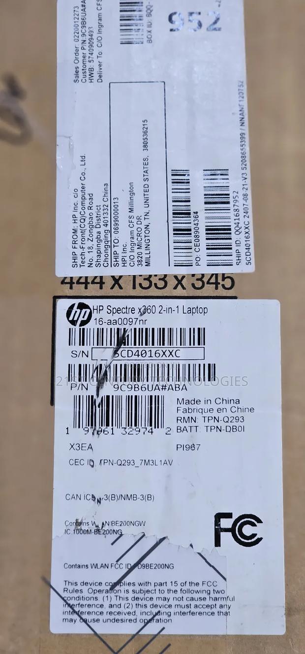 New Laptop HP Spectre X360 16GB SSD 2T · Photo 1