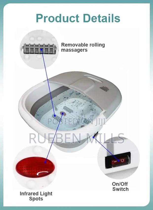 Relaxing Pedicure Bowl Machine With Heater and Bubbles. · Photo 6