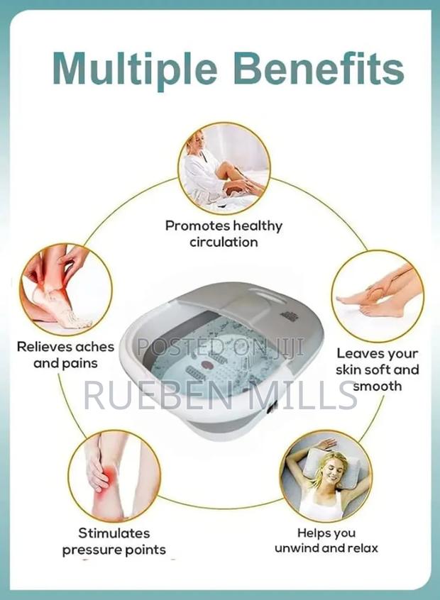 Relaxing Pedicure Bowl Machine With Heater and Bubbles. · Photo 7