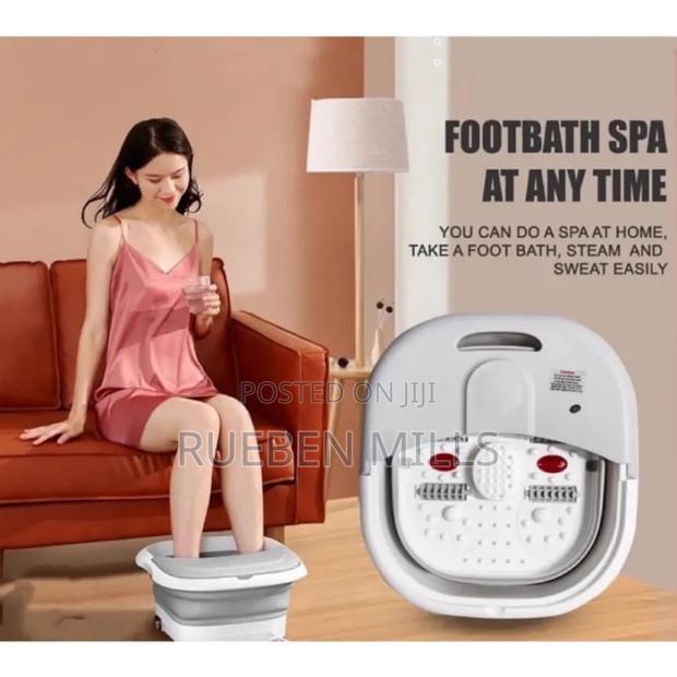 Foldable Foot Tub Spa Pedicure Bowl Rf - 368z Massager · Photo 2