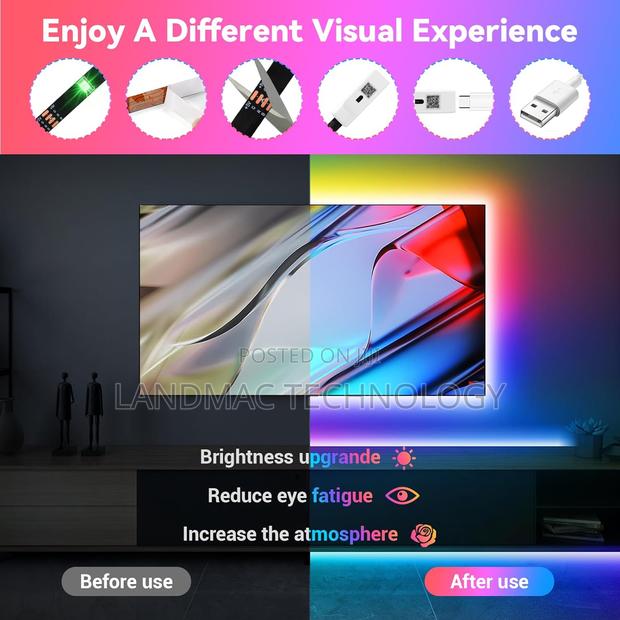 10M RGB Bluetooth Control LED Strip Lights 12V USB Color Cha · Photo 3