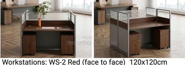 2-Person Face-to-Face Office Workstation · Photo 1