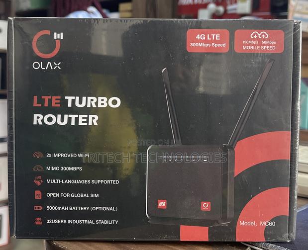 Olax LTE 4G Turbo Wireless Router 300mbps ++ 500mah Battery · Photo 1