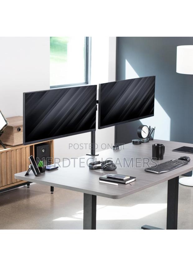 VIVO Dual Ultrawide Monitor Desk Mount, , Black, STAND-V038 · Photo 3