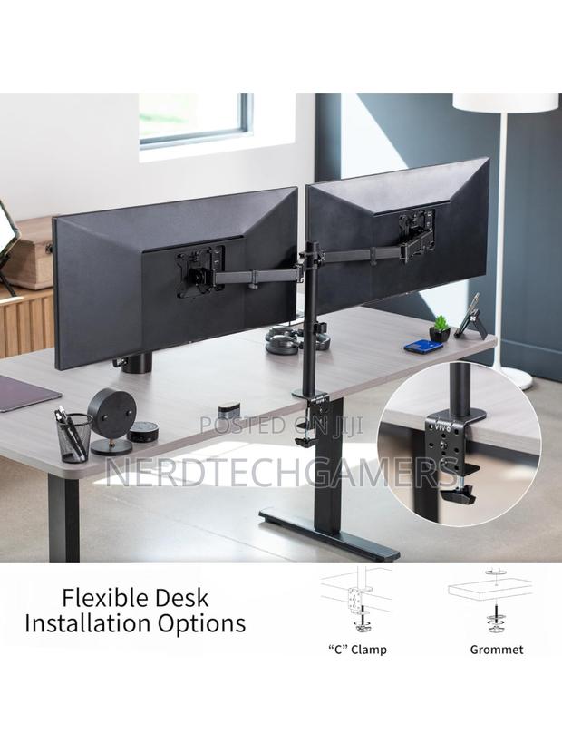 VIVO Dual Ultrawide Monitor Desk Mount, , Black, STAND-V038 · Photo 5