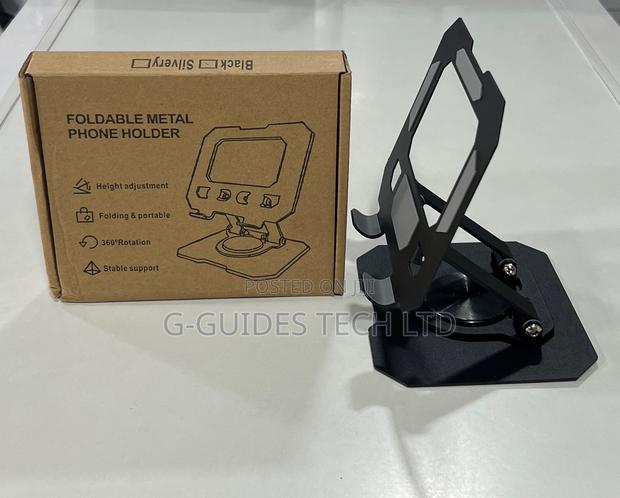360 Rotation Metal Tablet Holder, Metallic Tablet Stand · Photo 3