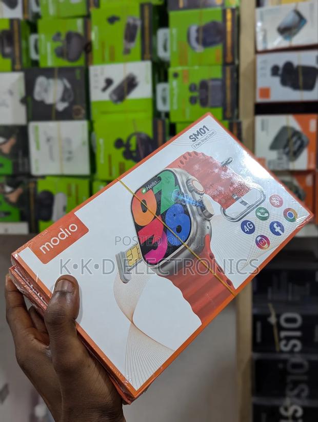 Modio Smart Watch Ultra 64gb and 4gb Ram Camera Sim Card · Photo 1