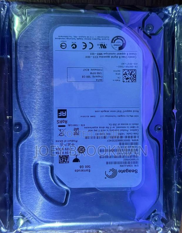 Desk Top Hard Drive for Workstation (500gb) Reduced to Clear · Photo 2