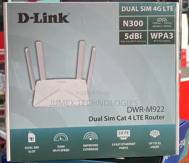 D-Link 4g Universal Sim Router Dwe-M922 Dual Sin Cat4 Lte Router · Photo 1