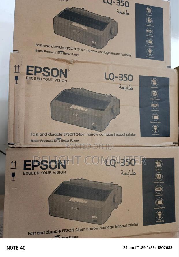 Epson Lq-350 Dot Matrix Printer – Black · Photo 1