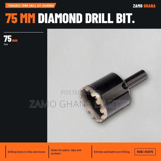 Foragres 75Mm Drill Bit Diamond - RUBI-04975 · Photo 1