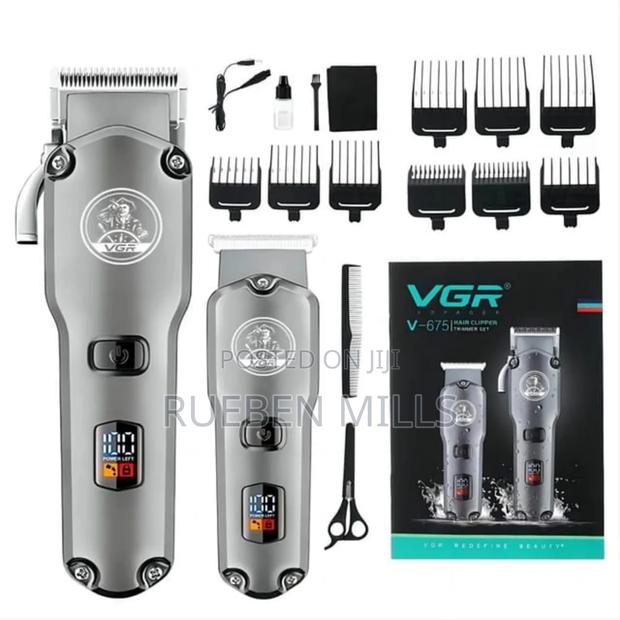 Double Combo VGR v-675 Metal Beard Trimmer Barbering Machine · Photo 1