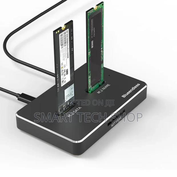 Dual Bay Nvme M.2 SSD 10gbps SSD External Clone Adaptor · Photo 6