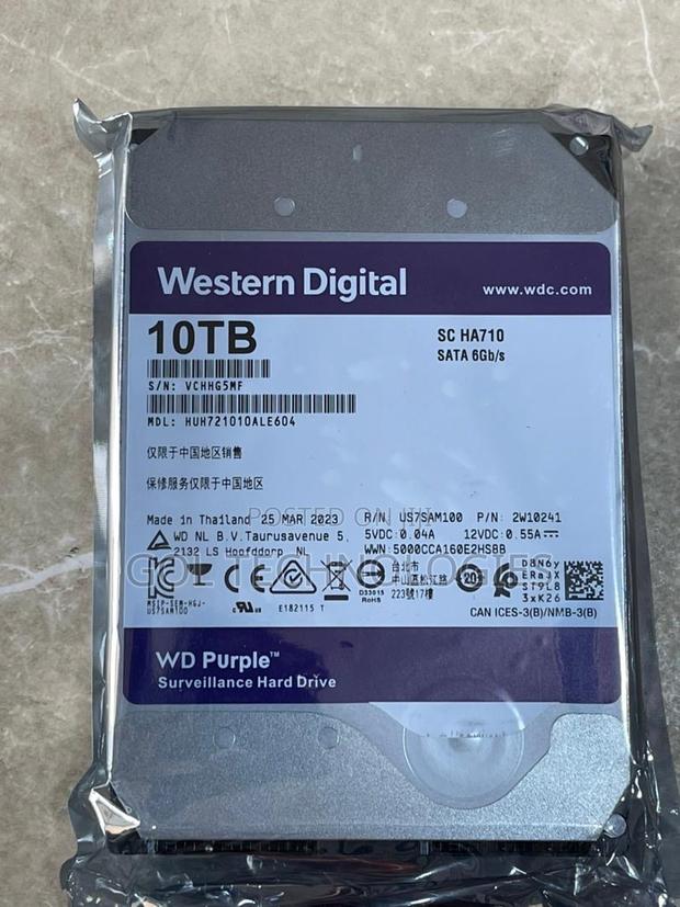 10tb Wd Purple Hard Drive Surveillance HDD Original · Photo 1