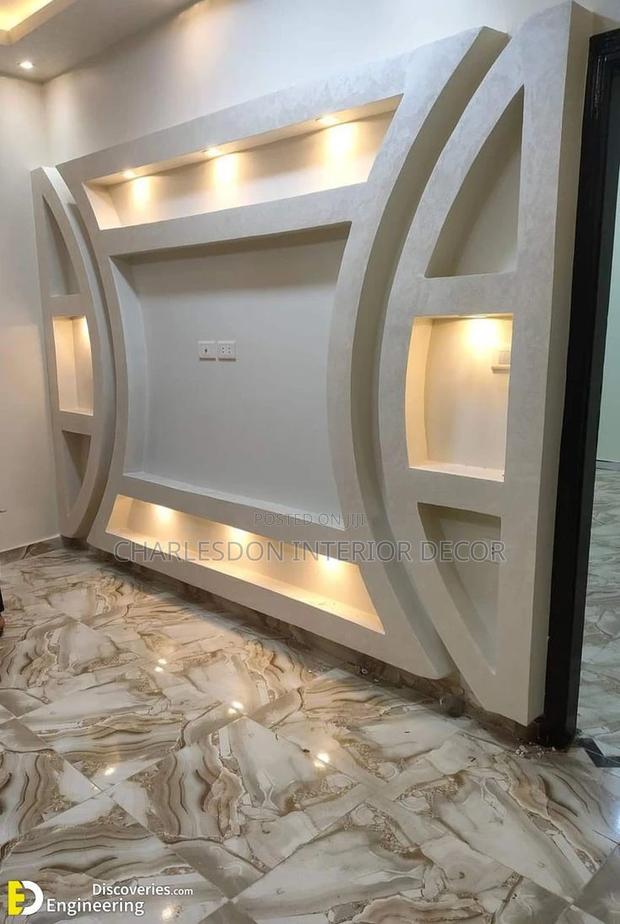 Quality P O P, TV Stand, Arc Design, Skimming, Wall Design · Photo 7