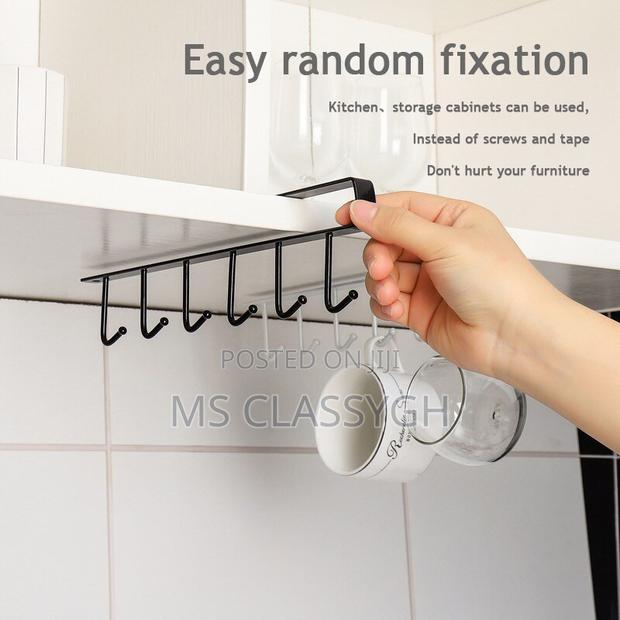 6 Hook Coffee Cup Mug Holder Hooks Shelf Multifunction Kitch · Photo 4