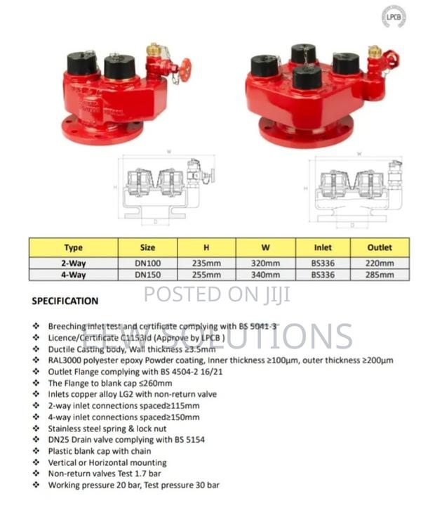 4 Way Breeching Inlet Valve · Photo 2