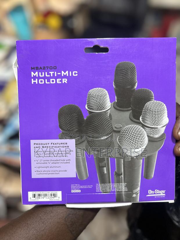 Multi Microphone Holder With Stand · Photo 2