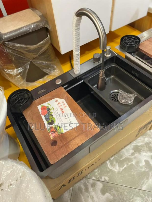 Black Waterfall Cabinet Sink · Photo 1