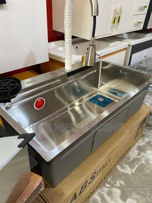 Grey Luxury Waterfall Cabinet Sink · Photo 7