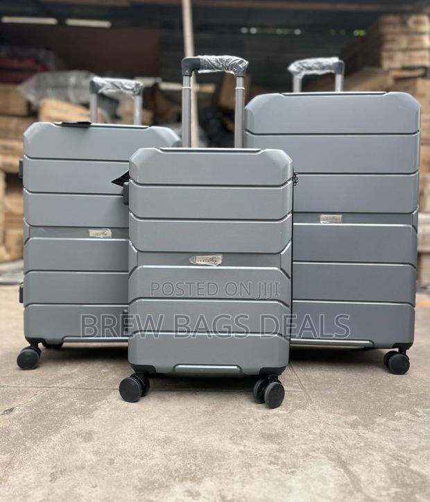 Original Jony Silver Gray 3set Fiber Anticrack Suitcase · Photo 1