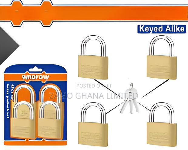 4pcs Key-Alike Brass Padlock Set - Wpdt444 · Photo 1
